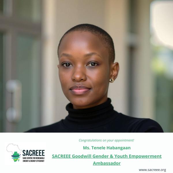 Image of SACREEE appoints Ms. Tenele Habangaan as the SACREEE Goodwill Ambassador for Gender and Youth Empowerment